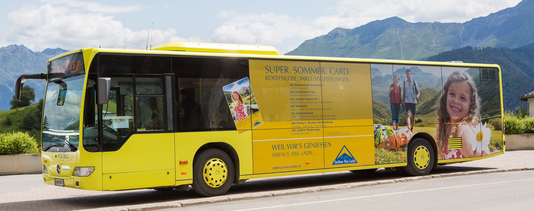 The hiker's bus in Serfaus-Fiss-Ladis in Tyrol | © Andreas Kirschner